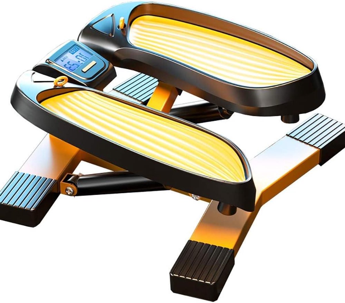 Fitness Stepper - Cardio Trainer - Thuis Trainen - Met Trainingsbanden - 150kg Belasting - Zwart