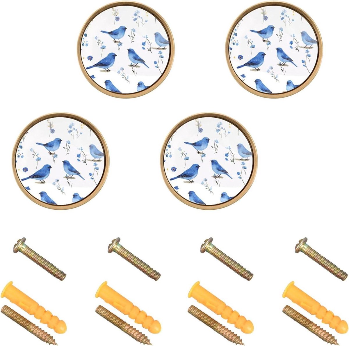 Knoppen voor dressoir - Meubelgrepen - Kasten decoreren - Zinklegering - 4 stuks 32 mm - I