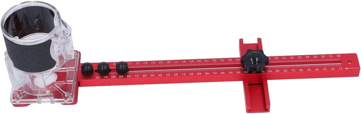 Freesgroefbeugel - Houtbewerking Mallen - Nauwkeurig Frezen - 4-in-1 Modulair - Max 365mm Radius - Aluminium