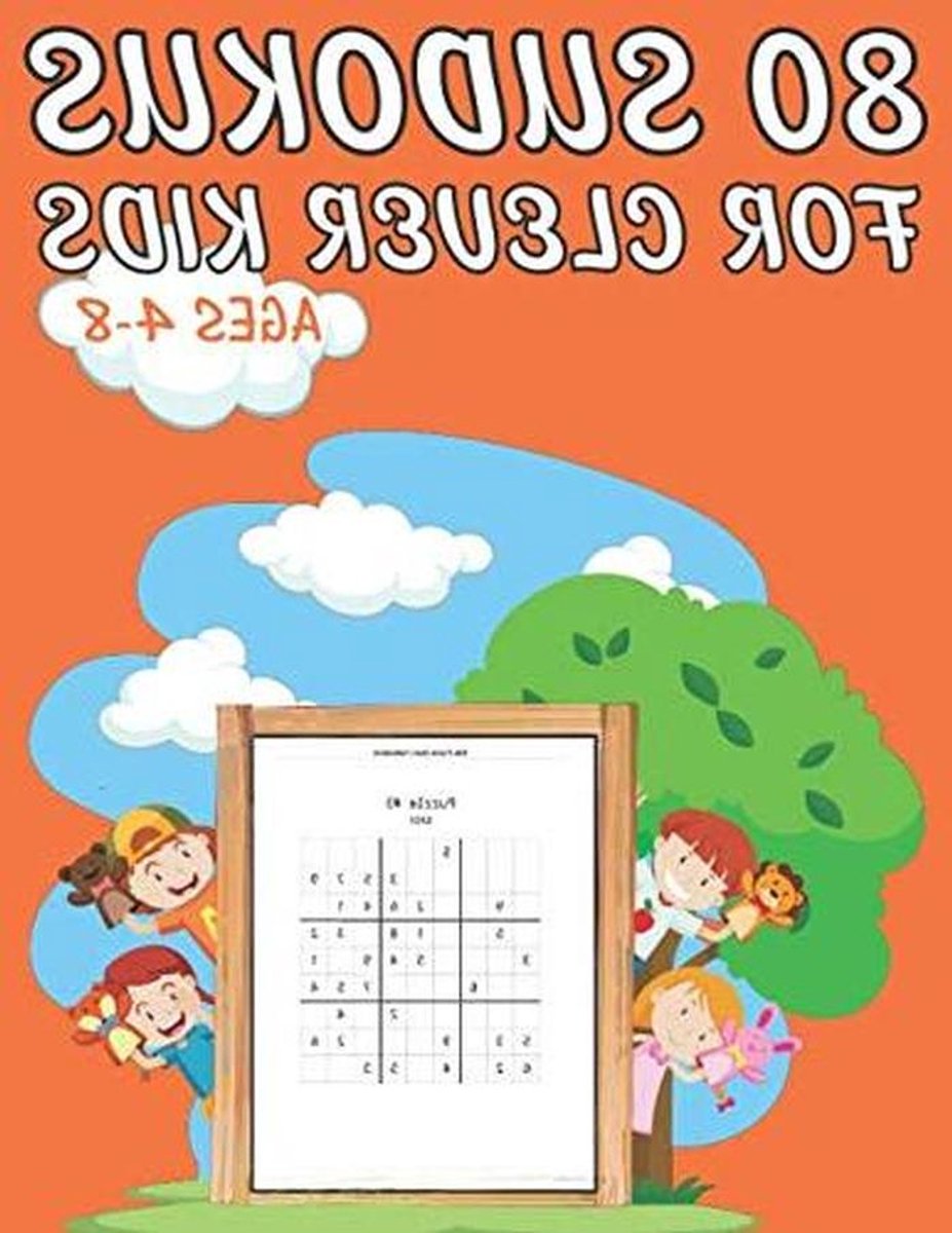 Sudoku Puzzelboek - Denkspel Kinderen - Logisch Denken - 80 Puzzels - A4 Formaat - Gekleurd