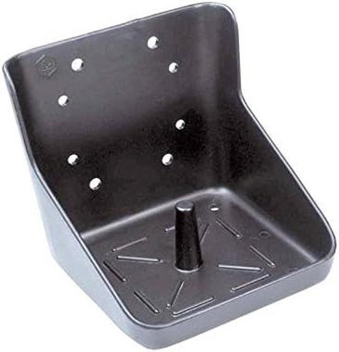 Halter voor zoutsteen - Zoutsteen houder - Buiten ophangen - Verticale as - 21.5 cm - Zwart