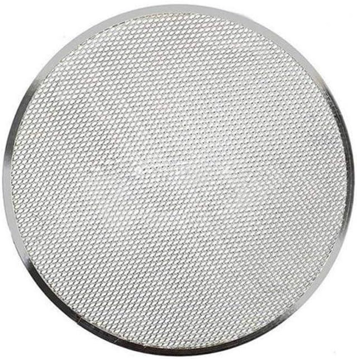 Pizzaplaat Aluminium - Bakplaat Net - Pizza Bakken - Naadloos Ontwerp - 355 cm - Zilver