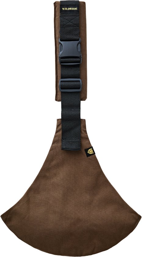 Wildride® Kinderdrager Koffie - 100% Katoen - Lichtgewicht & Draagbaar - Heupdrager Voor Kinderen van 9 Maanden tot 4 Jaar - Draagzak voor Baby en Peuter - Baby Carrier - Tot 20 kg