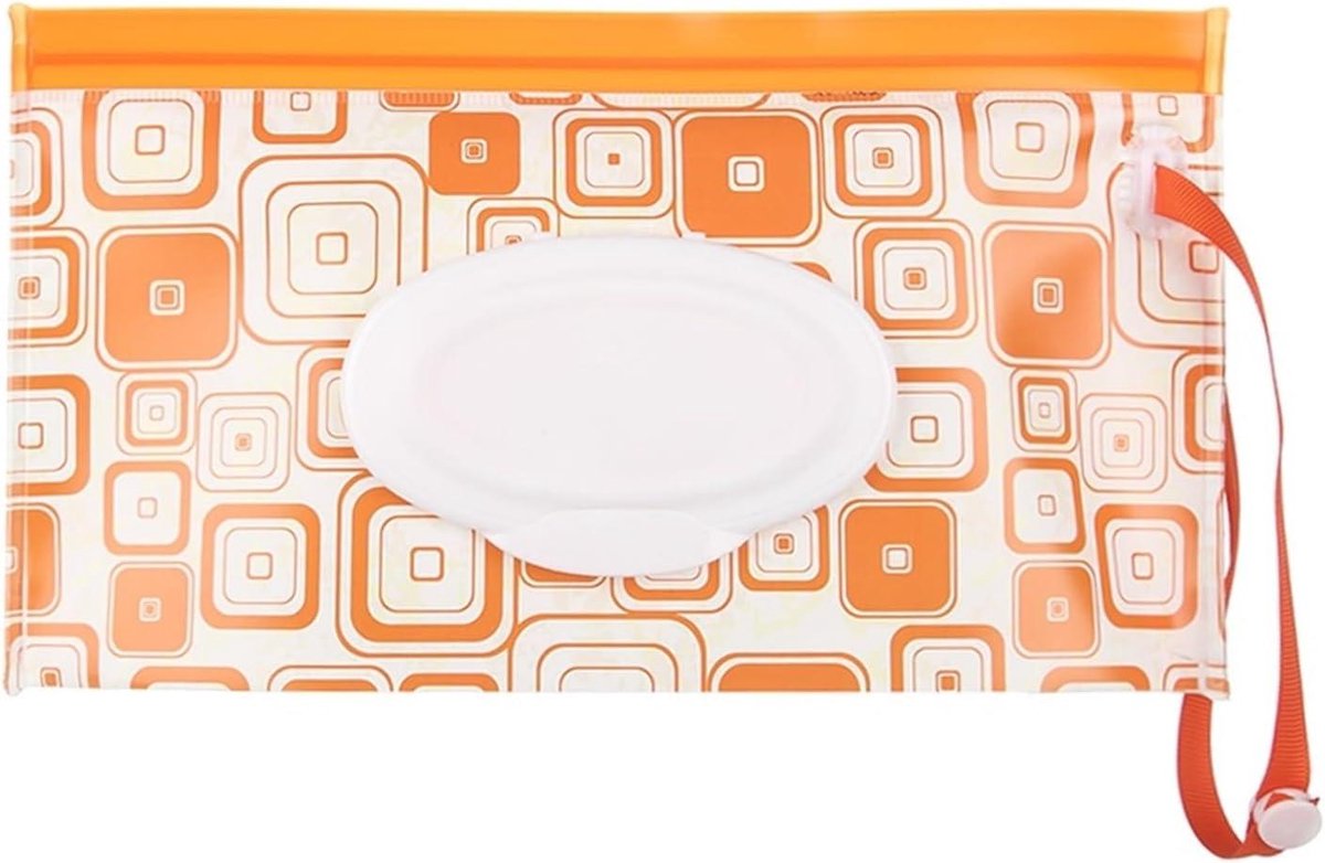 Natte Doekjes Tas - Draagbare Pouch - Onderweg Gebruik - Stijlvolle Opslag - 24 x 13.5 cm - Diverse Stijlen