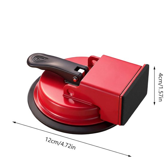 Vloergap Reparatiegereedschap - Zuignap Vloerfixer - Vloeren Herstellen - Verbeterde Grip - 12x4cm - Rood — afbeelding 5
