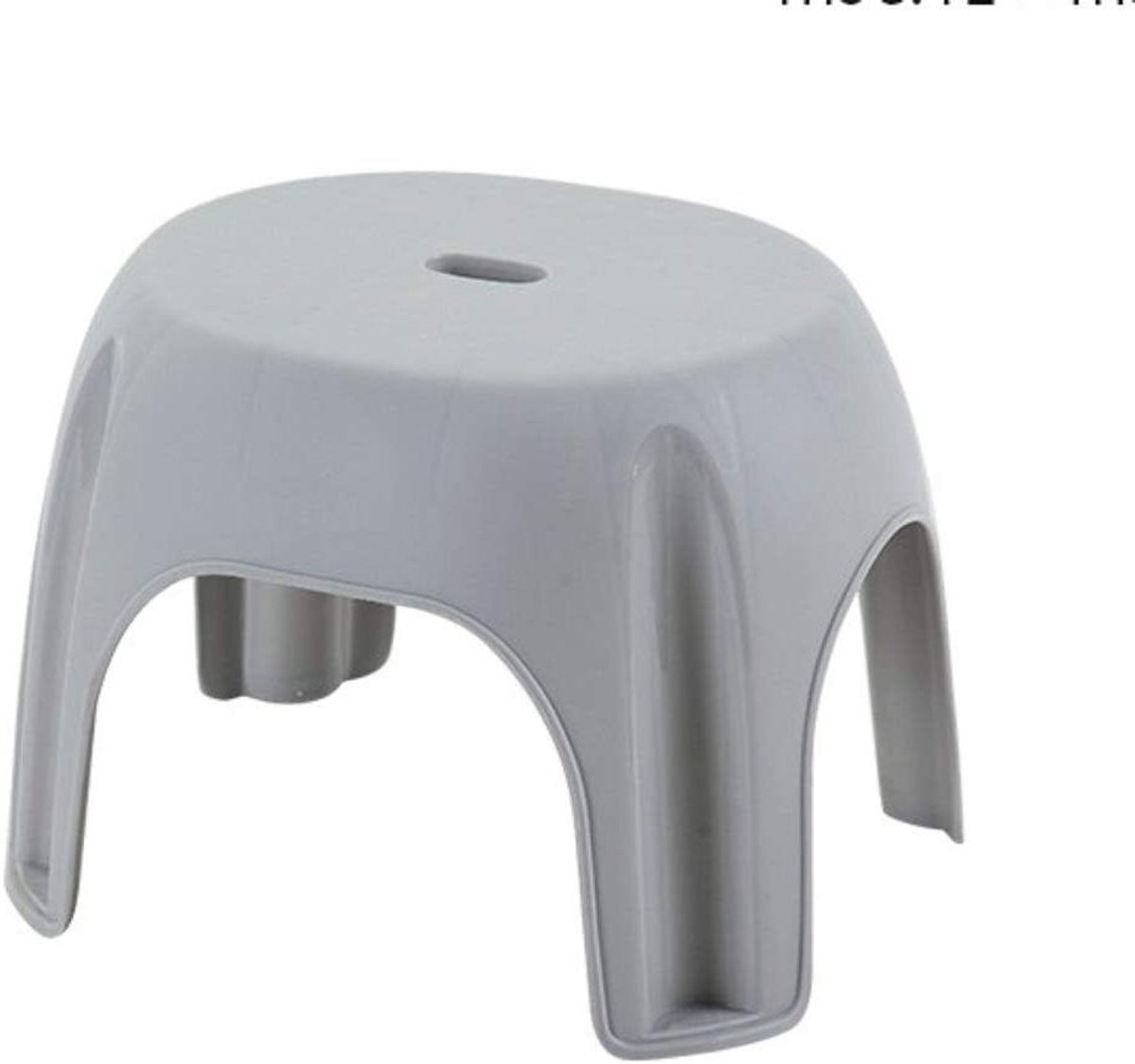 Badkamer Kruk - Hulpmiddel Krukje - Veilig Staan - Antislip Onderkant - L26.5cm - Grijs