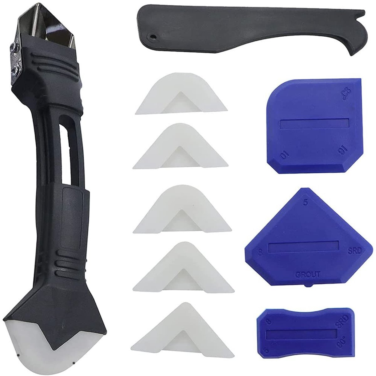 Cosensi - Dailygoods - Dailygoody - Kit voor Silicoon Afwerking - 11-delige Set voor Keuken en Badkamer - Inclusief Kitverwijderaar - Professioneel en Duurzaam - Perfect voo