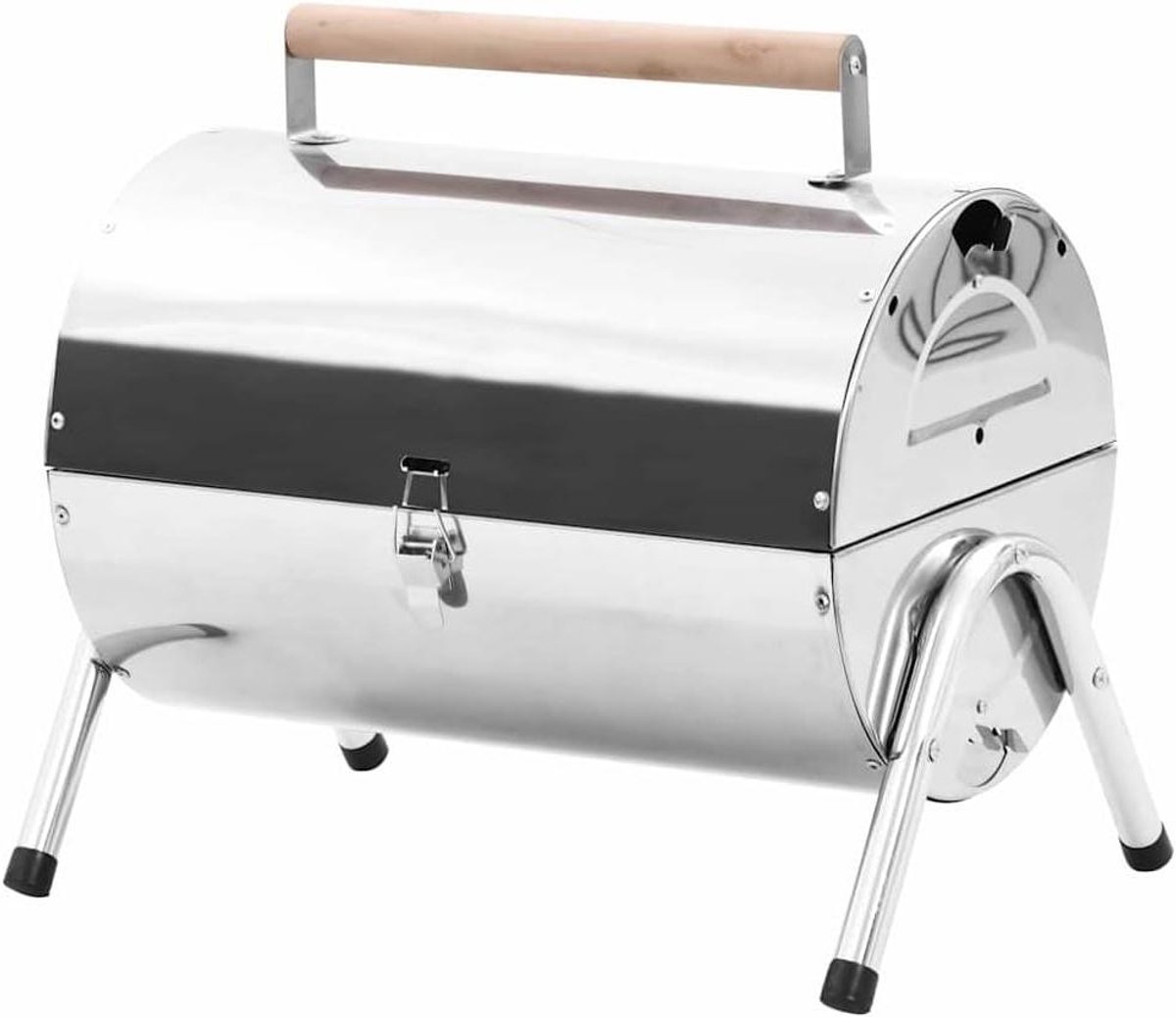 Tafelblad BBQ Grill - Compacte Grill - Buiten Koken - Dubbele Roosters - 42 x 30 cm - Zilver