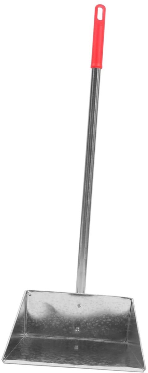 Stoffer en blik - Schoonmaakset - Huis opruimen - Ergonomisch handvat - 72 x 26.5 cm - Zilver
