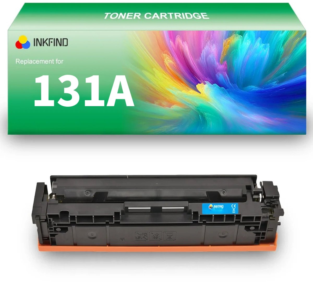INKFIND 131AU (CF211A) Cyaan tonercartridge compatibel met HP 131A (CF211A) Cyaan en Canon cartridge 731 Cyaan - 1-pack Cyaan