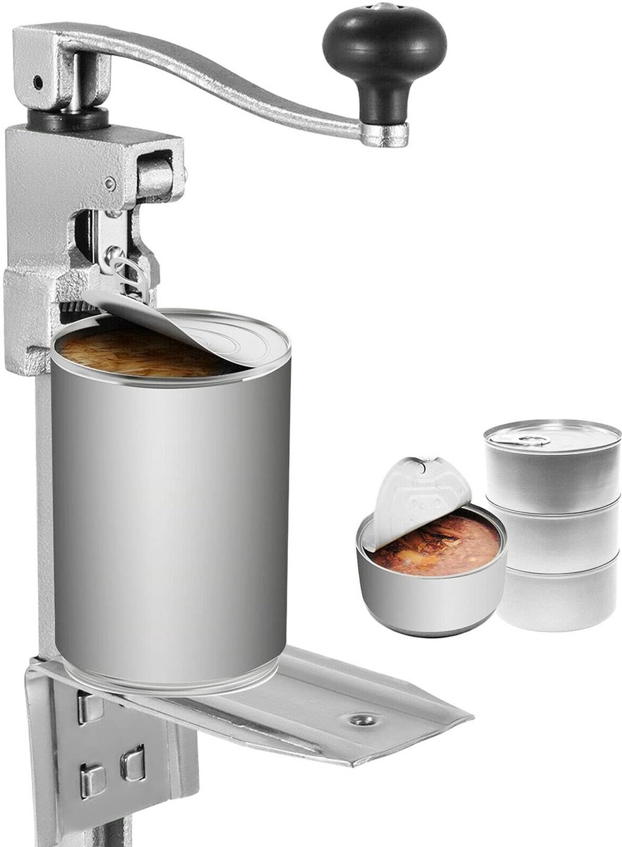 Dailygoods - Dailygoody - Handmatige blikopener - Gietijzeren blikopener - Duurzaam en robuust - Professioneel - Keukenaccessoire - Geschikt voor restaurantkeuken