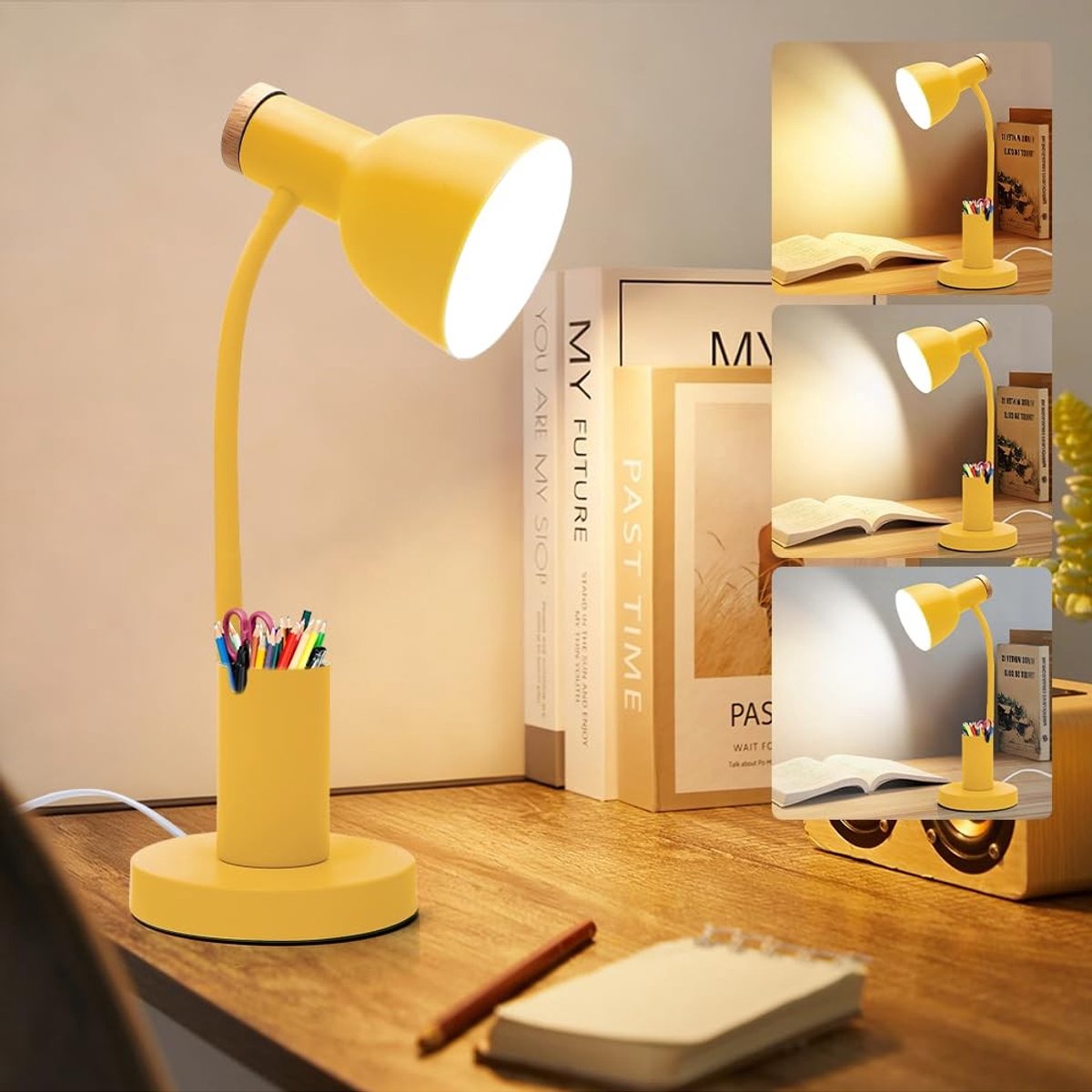 Dailygoods - Bureaulamp met Penhouder en Flexibele Arm