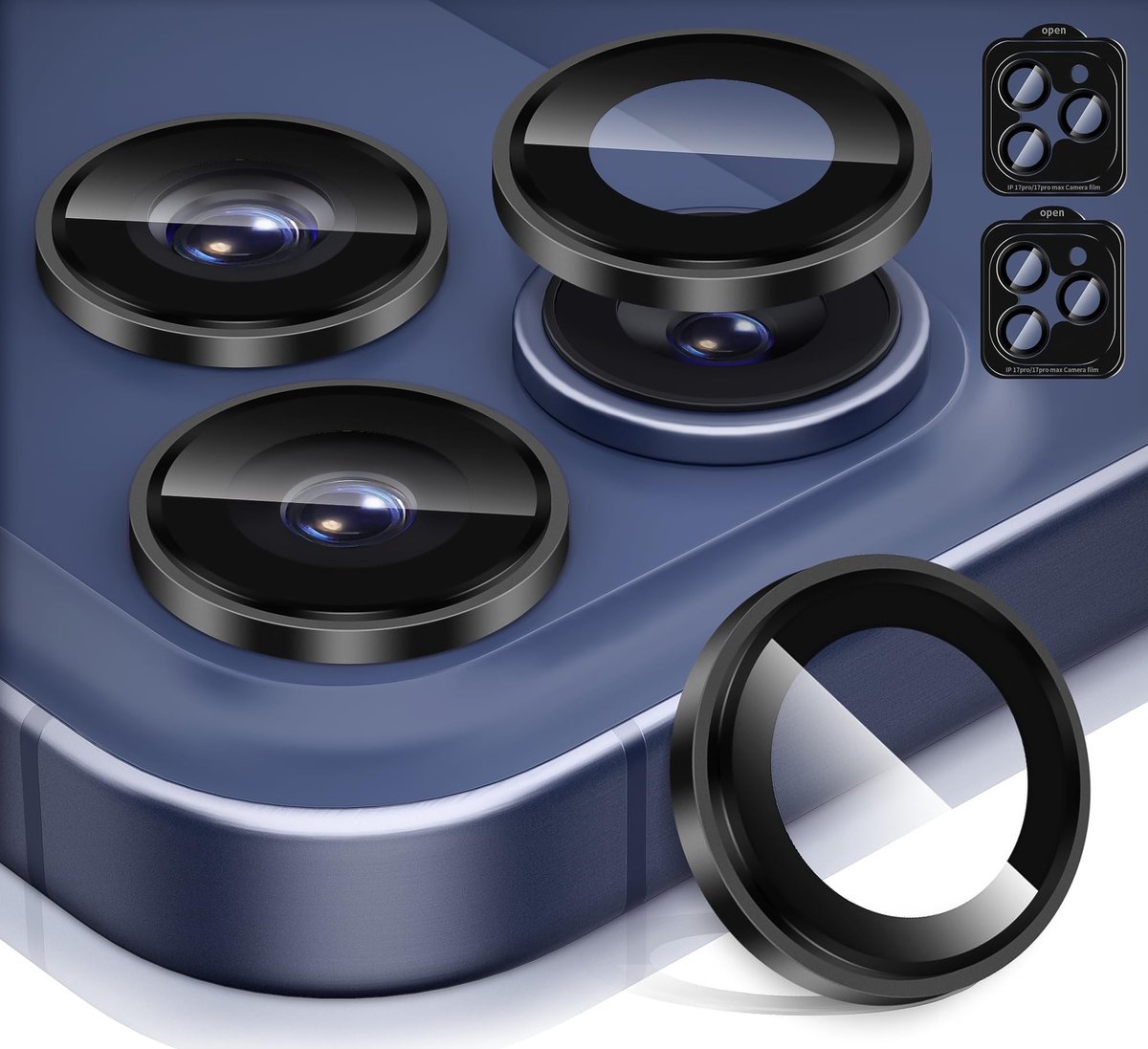 Dailygoods - 2 Stuks Lensbeschermers voor iPhone 17 Pro/Pro Max