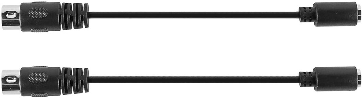 Dailygoods - Toetsenbordadapterkabel 5-pins DIN naar 6-pins mini-DIN (2 Stuks)