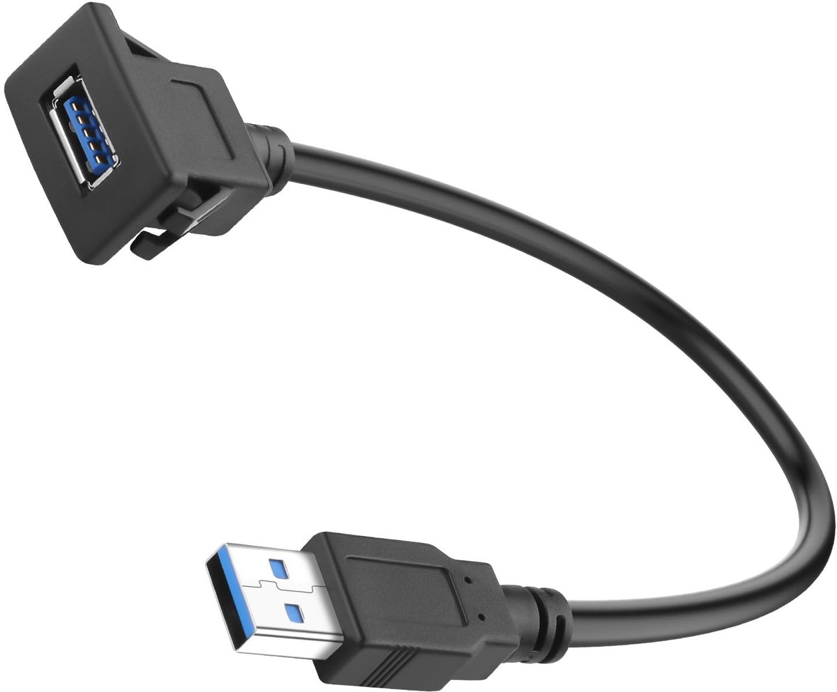 Dailygoods - USB3.0 Snap-on Mount Adapter met Korte Kabel