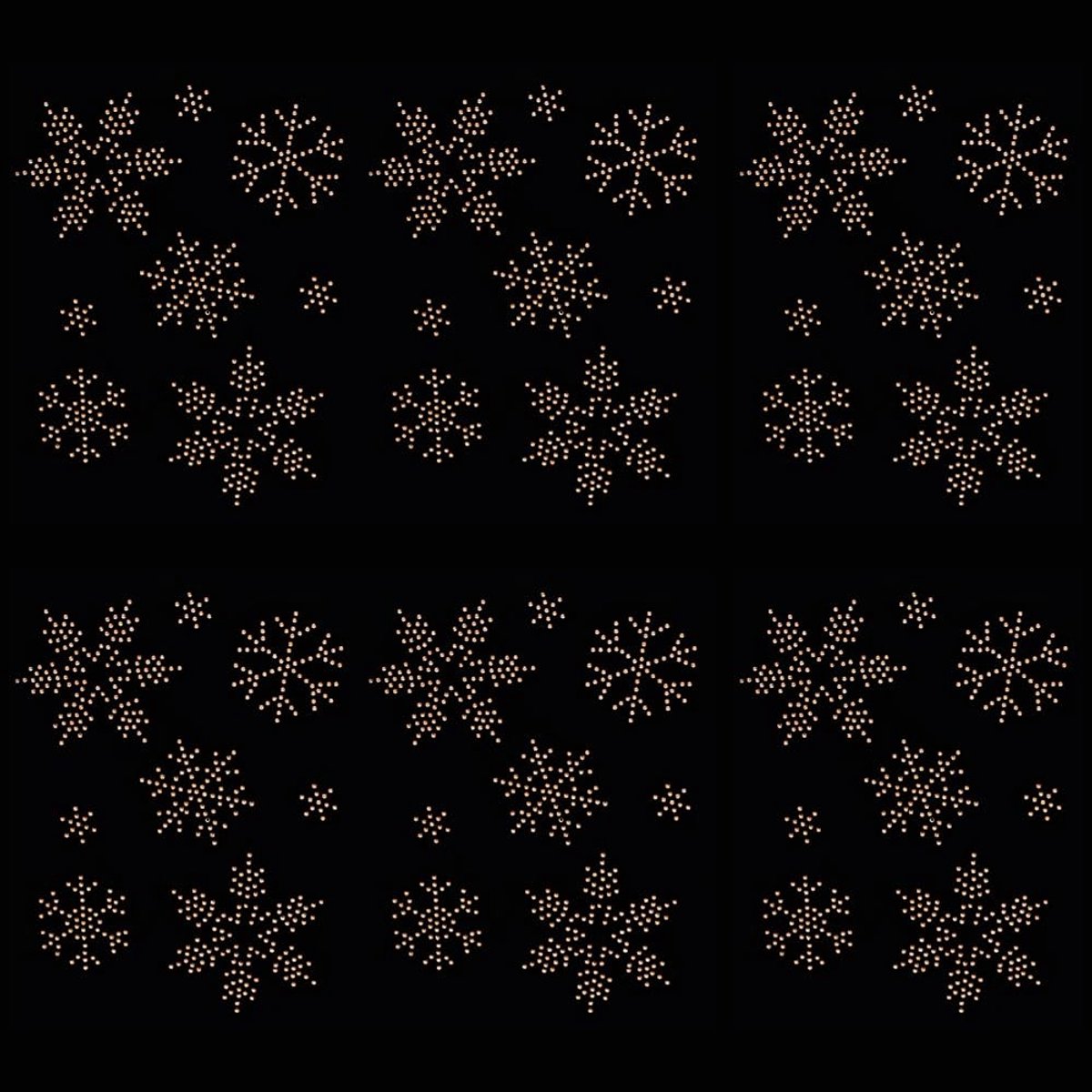 Dailygoods - 48 Stuks Sneeuwvlok Bergkristal Patches voor Decoratie