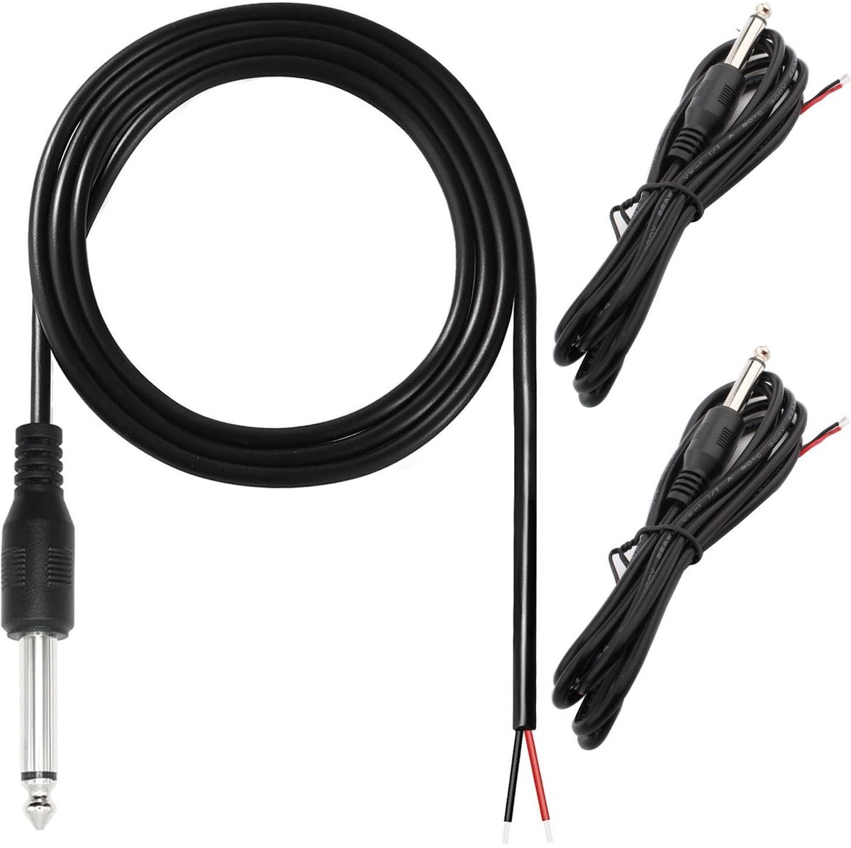 Dailygoods - 3 Stuks 6,35 mm Audiokabel voor Reparatie