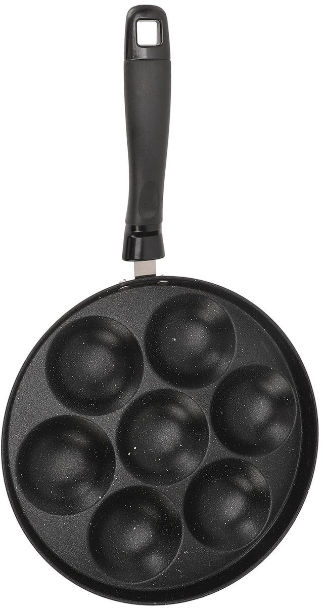 Dailygoods - Gietijzeren Aebleskiver-pan met 7 Gaten
