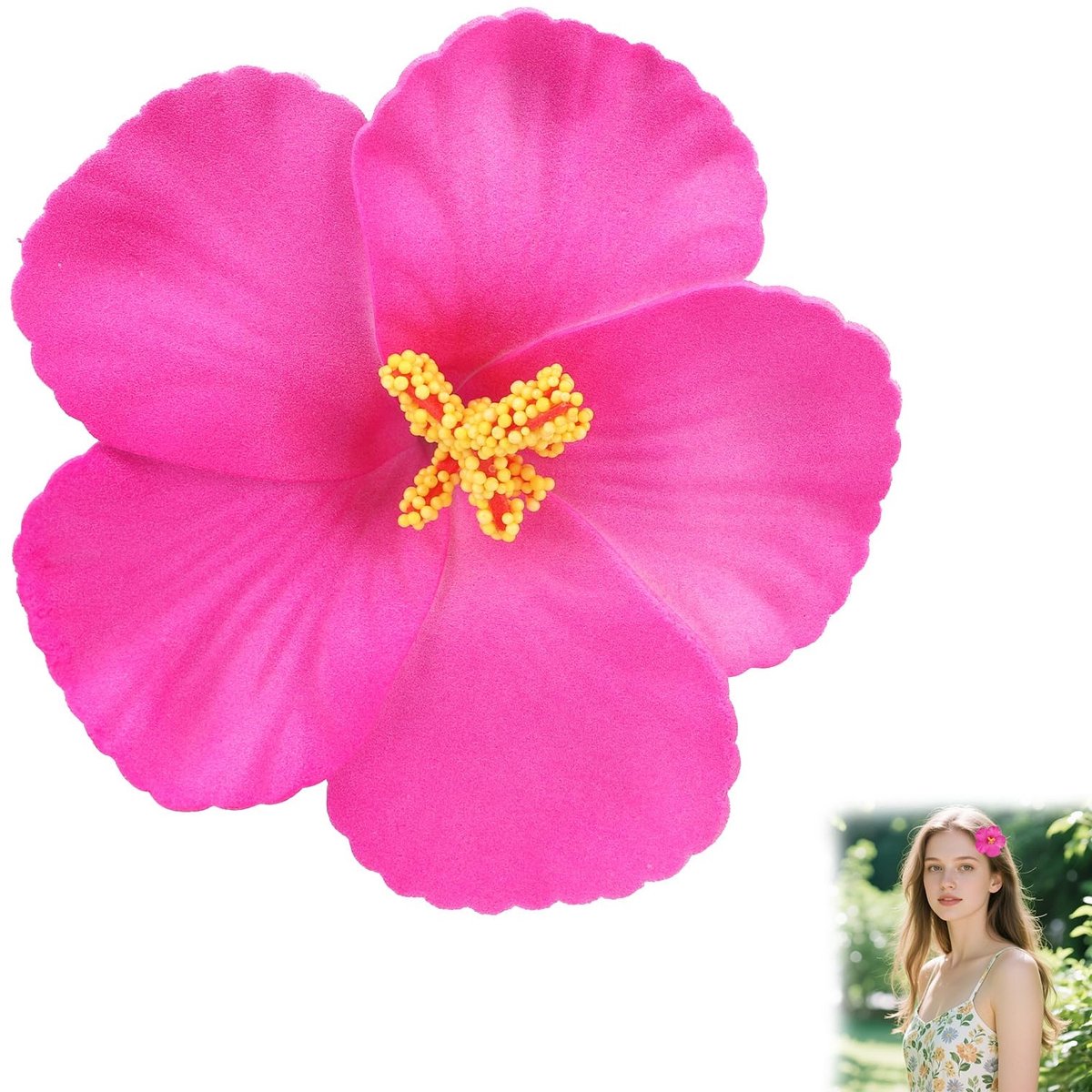 Dailygoods - 2 Stuks Bloem Haarspeld voor Feestelijke Gelegenheden