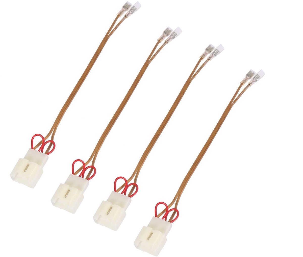 Dailygoods - 4 Stuks Auto Luidspreker Aansluiting Kabelboom Adapter