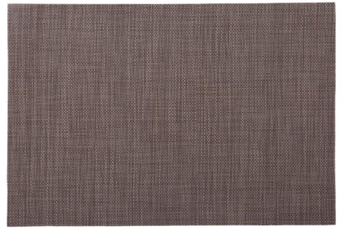 Dailygoods - Set van 6 Antislip PVC Placemat voor Eettafel, Bruin
