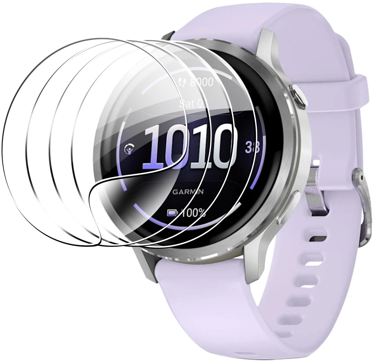Dailygoods - 4 Stuks Gehard Glas Beschermfolie voor Smartwatch