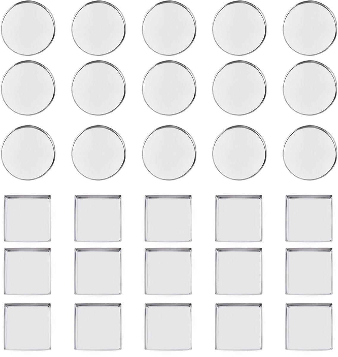 Dailygoods - 30 Stuks Lege Metalen Oogschaduw Pannen voor DIY Make-up Projecten