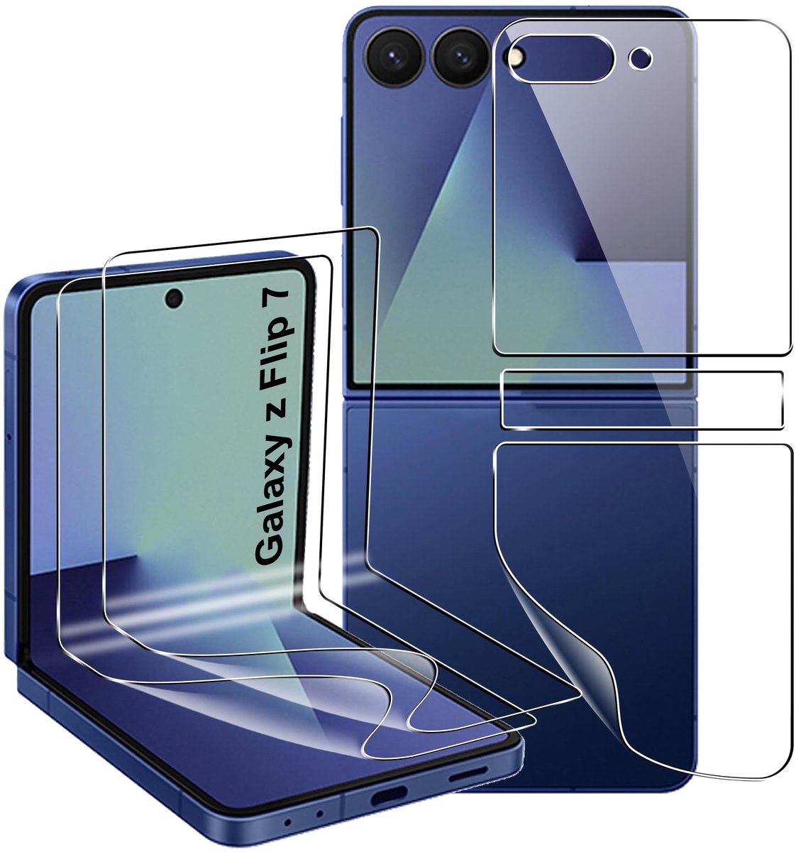 Dailygoods - Displaybeschermfolie voor Samsung Galaxy Z Flip 7, 2 Stuks