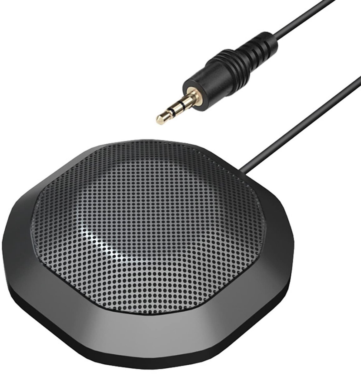 Dailygoods - Omnidirectionele Desktopmicrofoon met 3,5 mm Aansluiting voor Laptop en PC