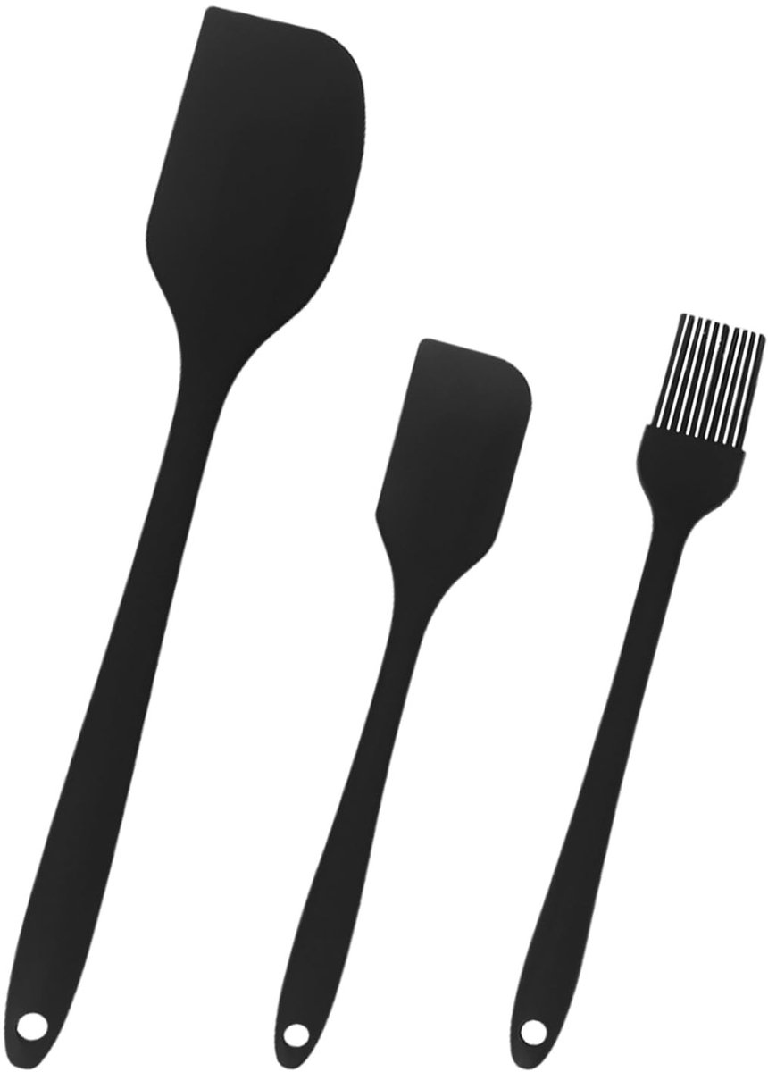 Dailygoods - Set van 2 Silicone Krassen en Olieborstel voor Koken