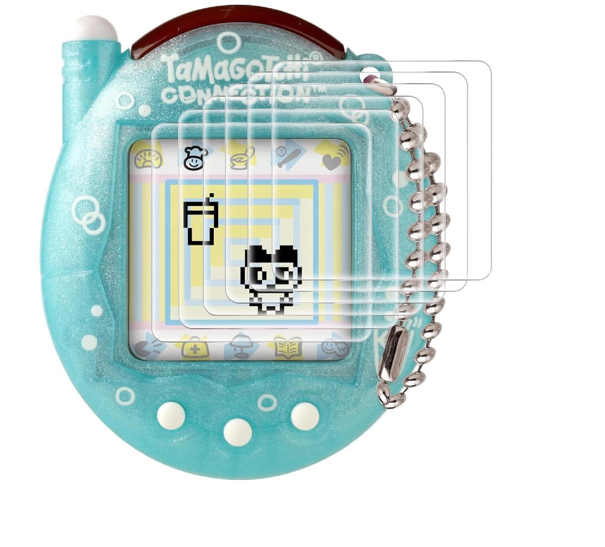 Dailygoods - Schermbeschermer voor Tamagotchi Verbinding, 6 Stuks TPU Anti-Bubble