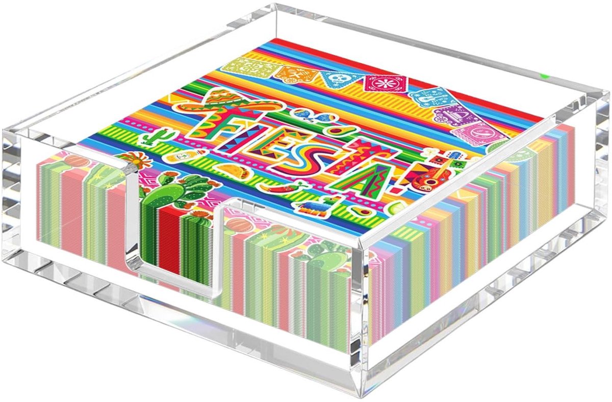 Dailygoods - Transparante Acryl Servetdispenser voor Tafelgebruik