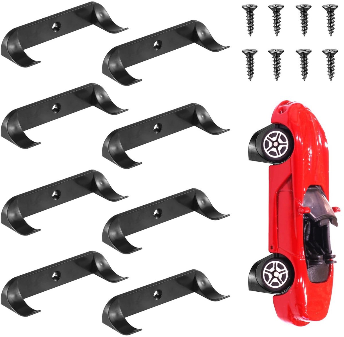 Dailygoods - 8-delige Muurbeugels voor Automodellen met Moderne Look