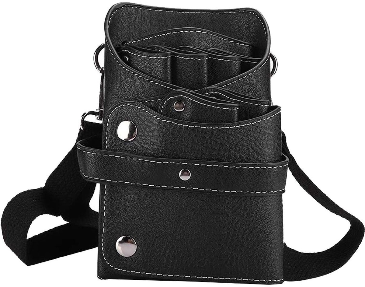 Dailygoods - Draagbare Kappersschaar Opbergzak met Kam en Riem