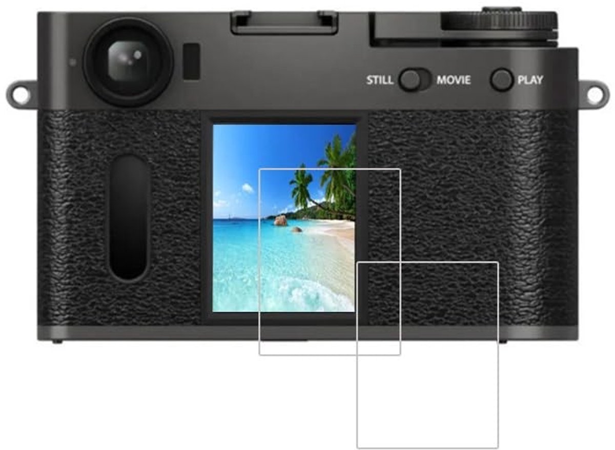 Dailygoods - Innovra - 2 Stuks 9H Hardheid LCD Schermbeschermer voor Fujifilm Camera