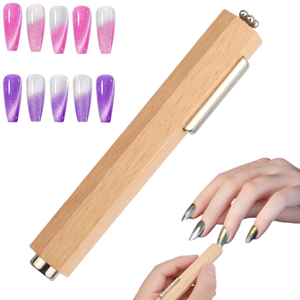 Dailygoods - 3-in-1 Nagelmagneet voor Cat Eye Gel Polish