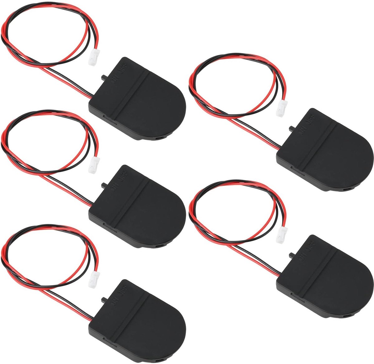 Dailygoods - 5 Stuks RTC Batterijhouder met Schakelaar voor LIR CR2032