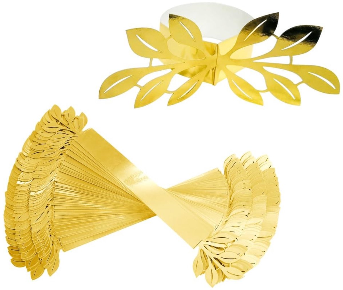 Dailygoods - Reflecterende Servetringen 50 Stuks voor Feestdecoratie