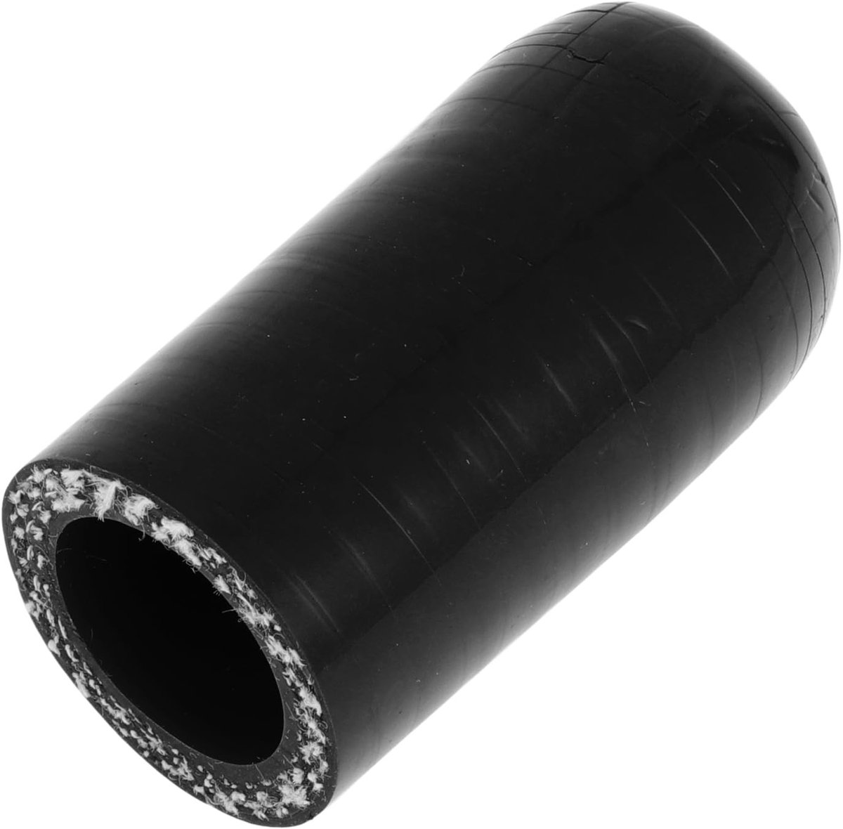 Dailygoods - Zwarte Siliconen Slang-Eindkap 50 mm voor Bypass-Buis