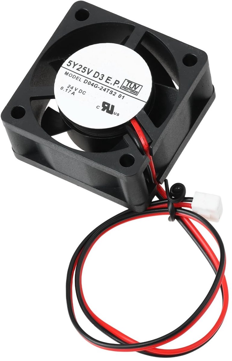 Dailygoods - 2Pin Koelventilator D04G-24TS2 voor Elektronische Apparaten