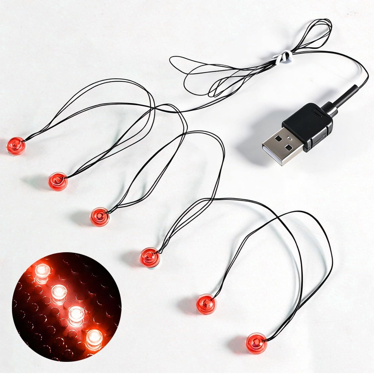Dailygoods - 6-in-1 LED Lichtstenen voor Modellen en Bouwsets