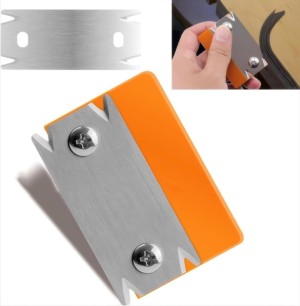 Handmatige Houtbewerking Gereedschap - Draagbare Kantfrezer voor Hout, PVC en ABS met 1 Reserve Mes en Antislip Handvat