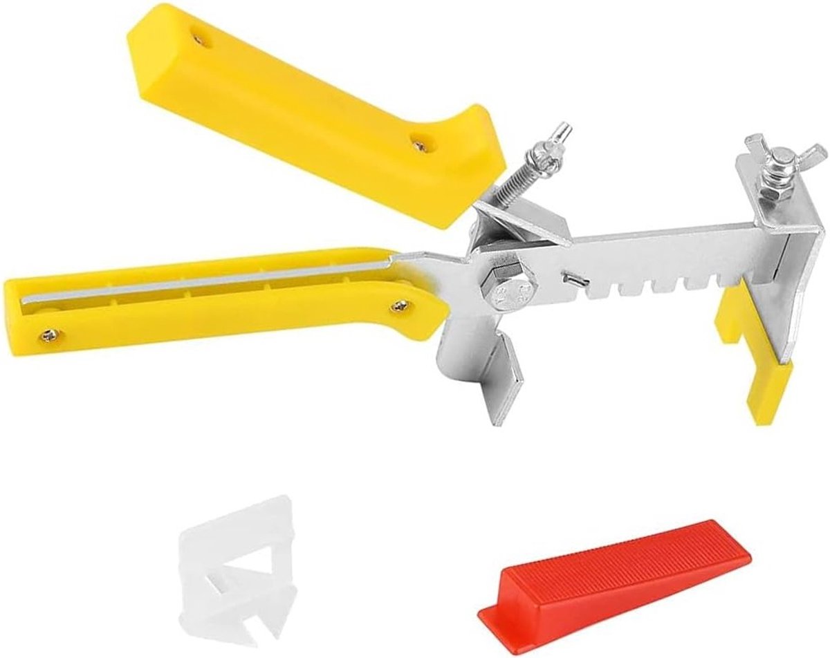 Efficiënt Tegelniveau Systeem met 400 Stukken, Inclusief 300 Spacers en 100 Herbruikbare Clips voor Muren en Vloeren