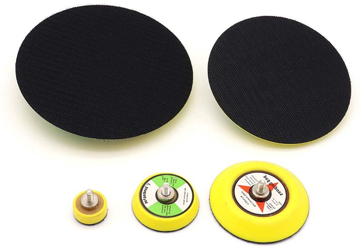 Sanding disc met M8 schroefdraad, schuurpad voor hout en metaal, Ø 100 mm, ideaal voor slijpen en polijsten, 1 stuk