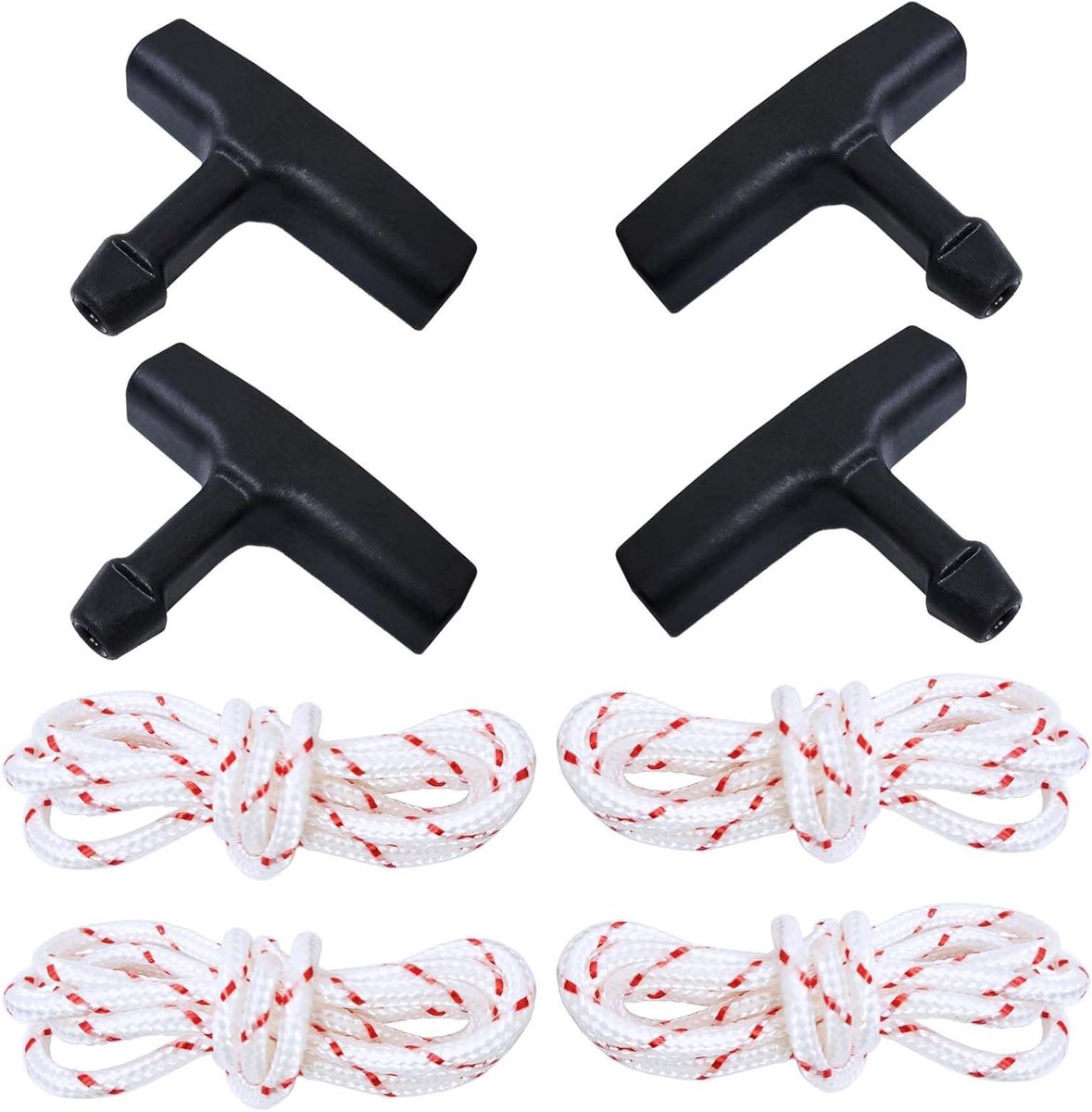 Starter Handle Rope Kits met 4 Sets, 4.5mm Diameter en 1m Trekkoorden voor STIHL TS400 TS410 TS420