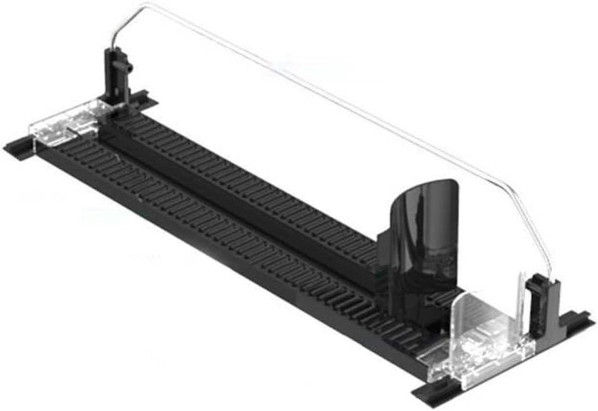 Drank Pusher - Dispenser Rack - Koelkast Organiseren - Zelf Vullend Mechanisme - 31x8cm - Zwart