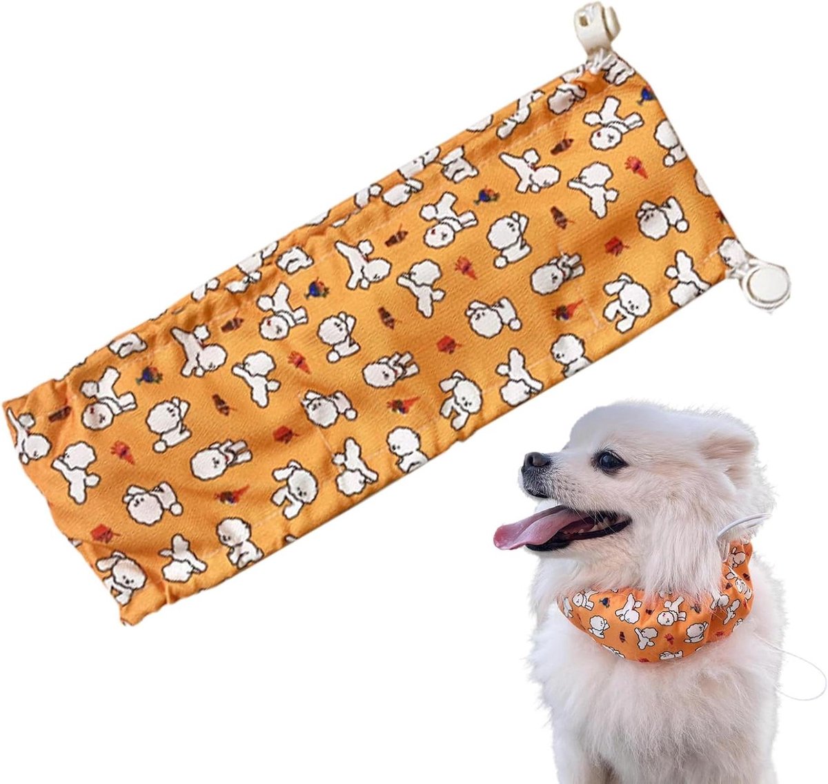 Koelbandana huisdieren - Verkoelende sjaal - Hitte tegengaan - Verdampingskoeling techniek - Nek 35-50 cm - Pup