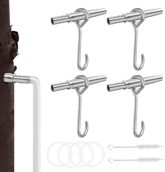 Sap Tapping Kit - Kraan Set - Sap Verzamelen - Roestvrij Staal - 4 Delig - Veelkleurig van SAP — afbeelding 3