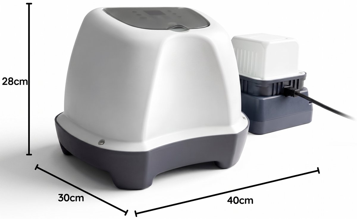 Zoutwatersysteem voor Zwembad - Automatische Zoutchlorator zonder Chloortabletten - Digitaal Bedieningspaneel met Display - Ingebouwde 24-uurs Timer - Chloorproductie 4 g/u - Geschikt voor Zwembaden tot 17.413 Liter - 12V – foto 2