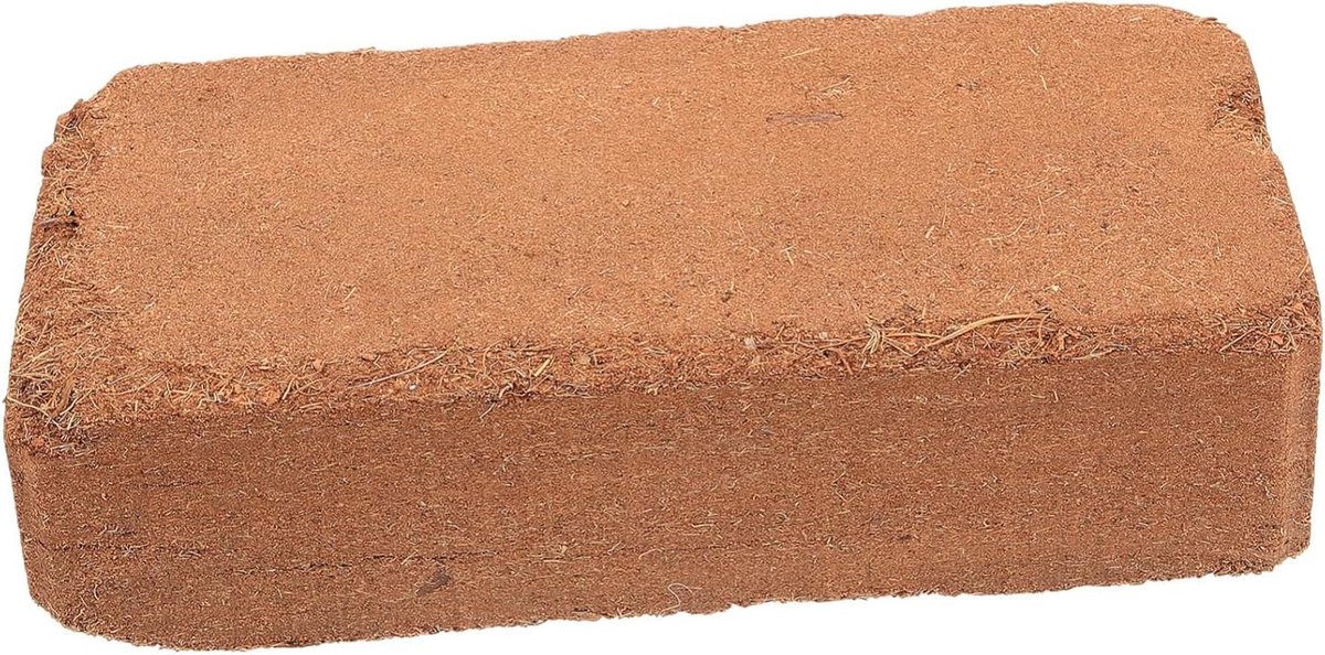 Kokosgrond Blok - Planten Aarde - Planten Kweken - Biologisch Voedzaam - 21 cm - Bruin